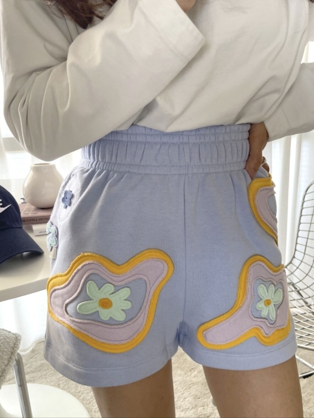 NIKE x Project Uphoria Women's Fleece Purple Embroidered Shorts Limited Edition